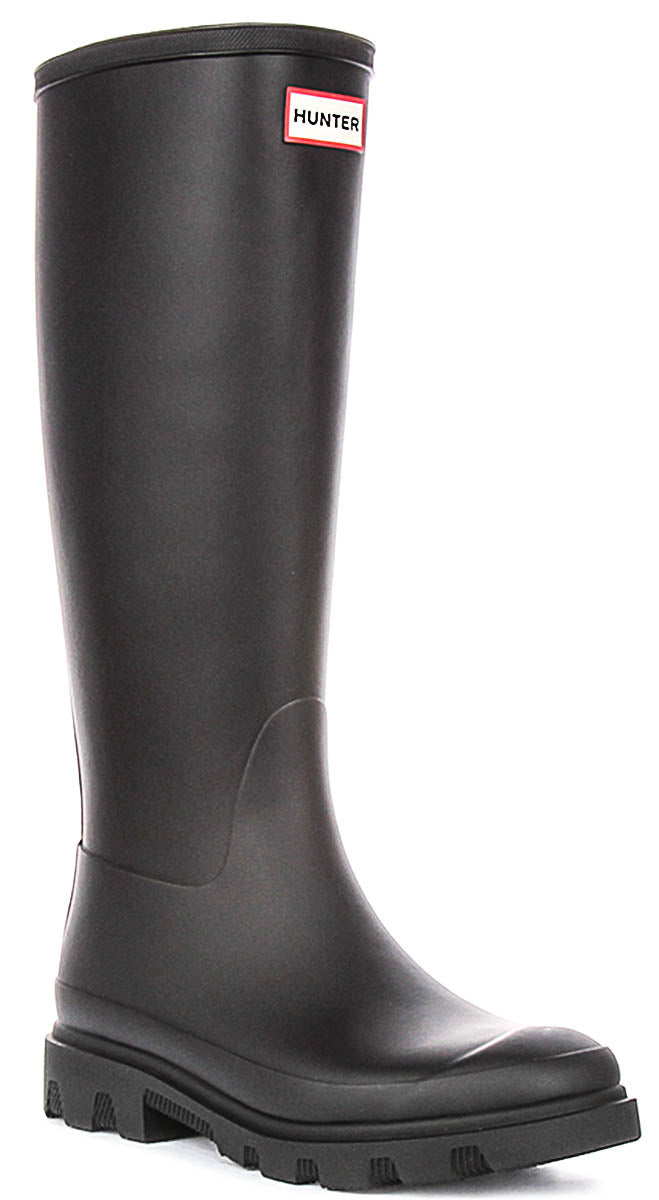 Hunter Downpour Tall In Black Black Boots