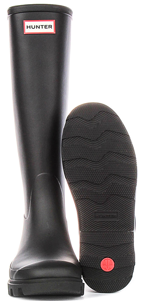 Hunter Downpour Tall In Black Black Boots