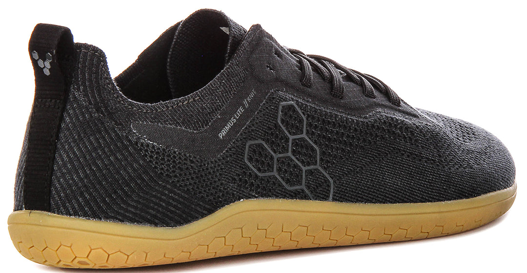 Vivobarefoot Prims Lite Knit In Black Black For Men