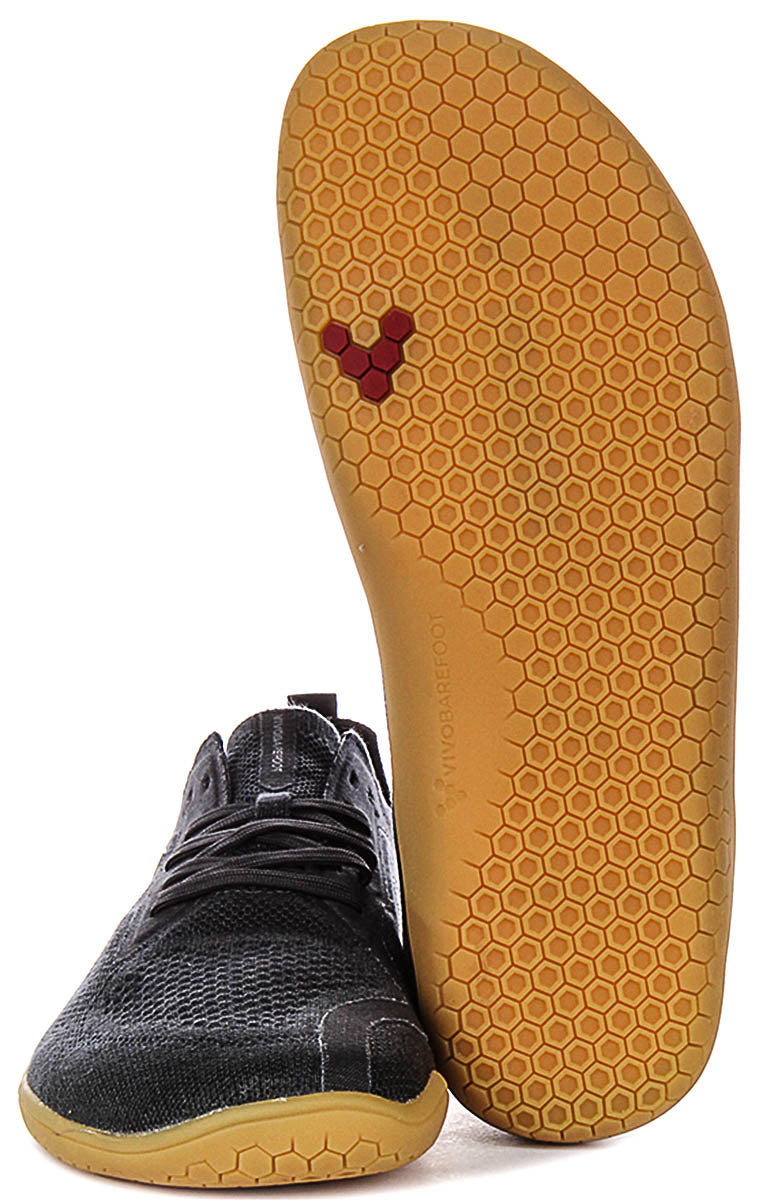 Vivobarefoot Prims Lite Knit In Black Black For Men
