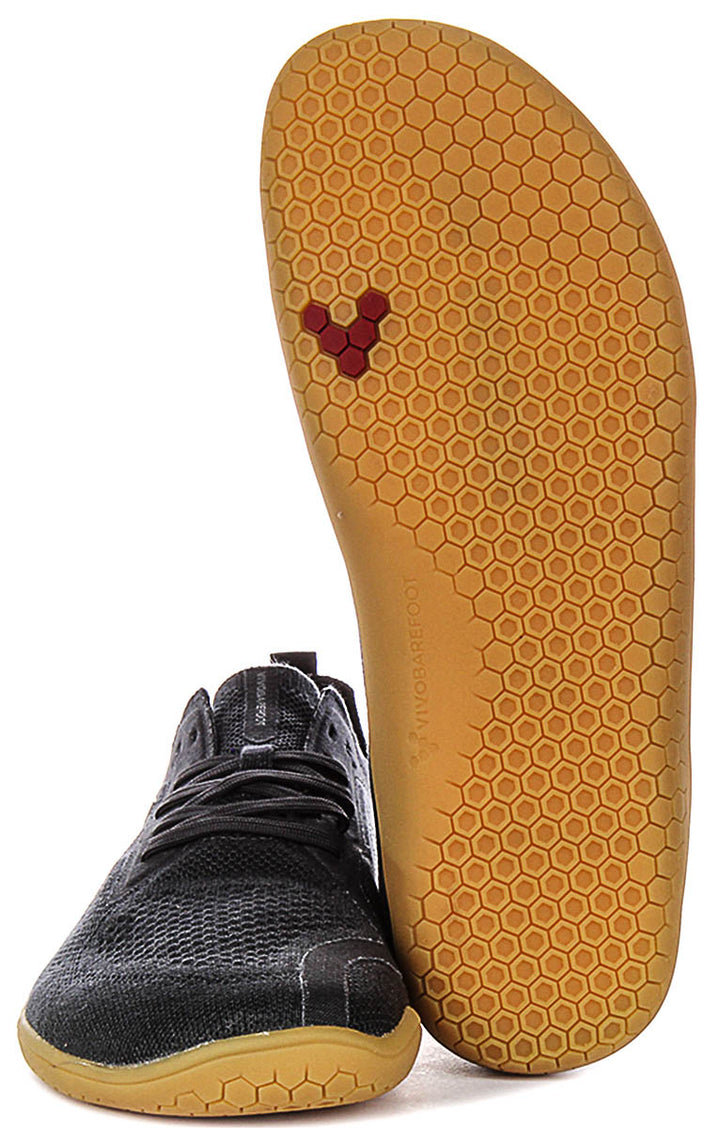 Vivobarefoot Prims Lite Knit In Black Black For Men