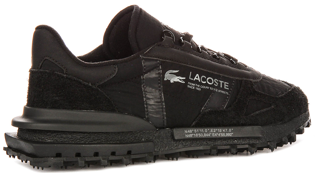 Lacoste Elite Active In Black Black For Men