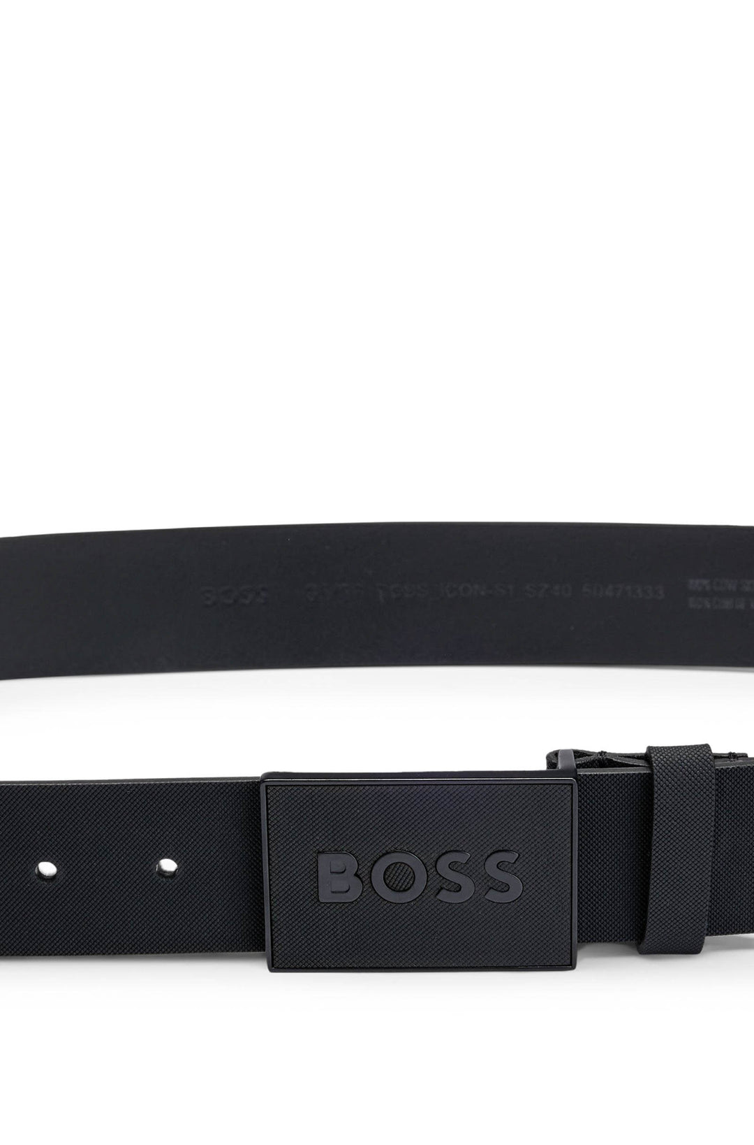Boss ICON S1 Belt In All Black For Men