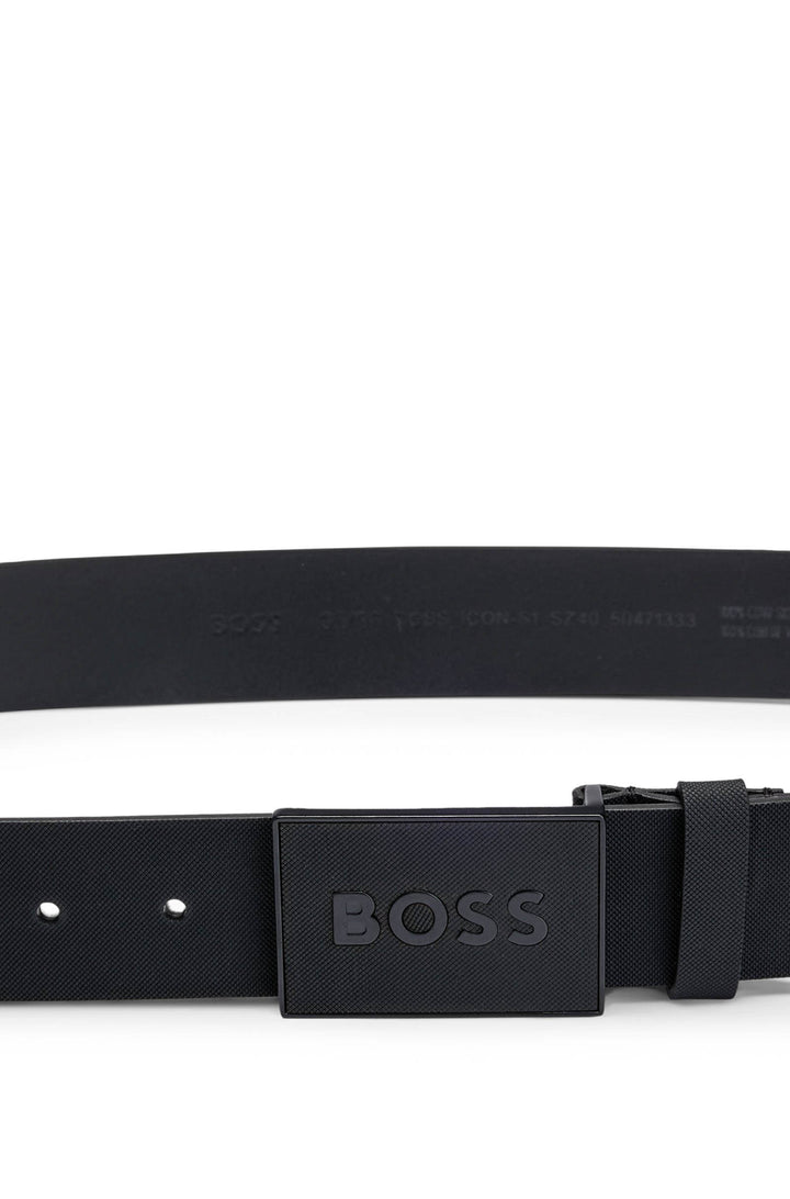 Boss ICON S1 Belt In All Black For Men