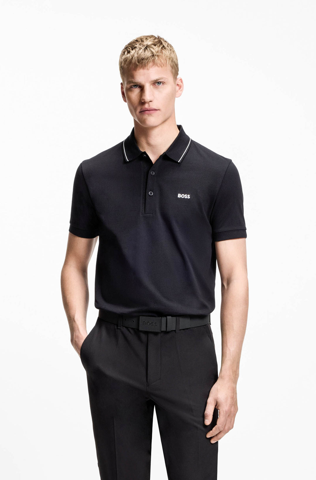 Boss ICON S1 Belt In All Black For Men