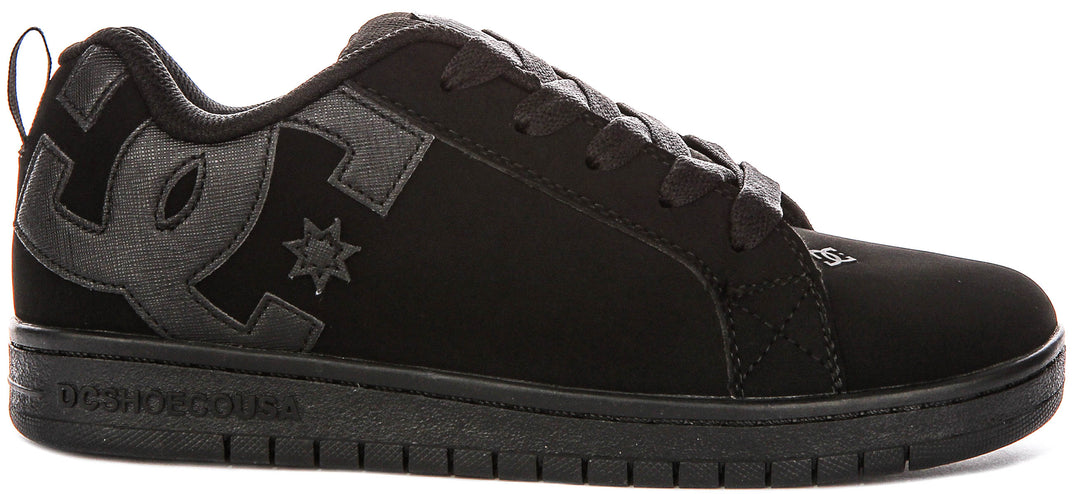 Dc Shoes Court Graffik In Black Black For Youth