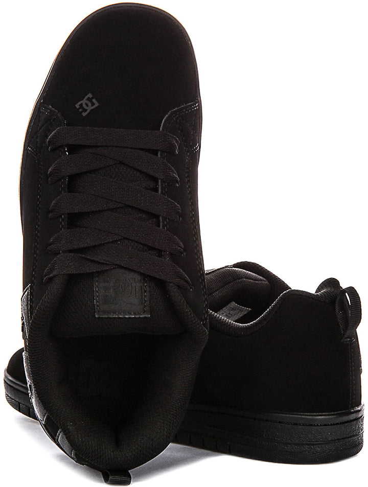 Dc Shoes Court Graffik In Black Black For Youth