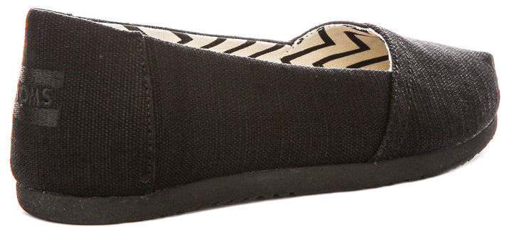 Toms Alpargata Ballet In Black For Women