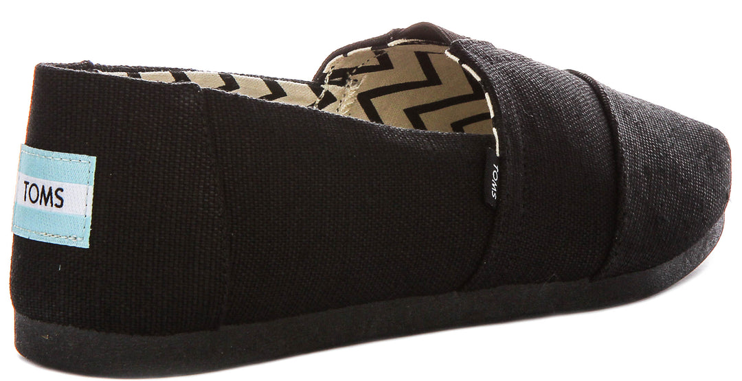 Toms Alpargata Cls In Black Black For Men