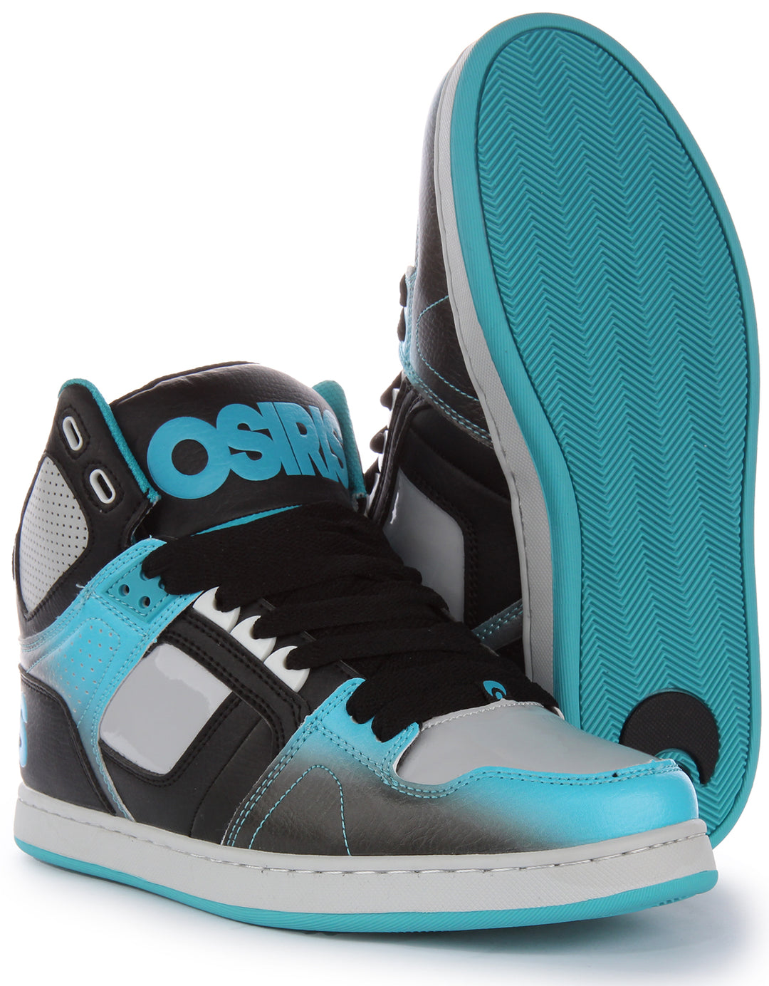 Osiris NYC 83 Clk Zapatillas de deporte con cordones para hombre en negro azul