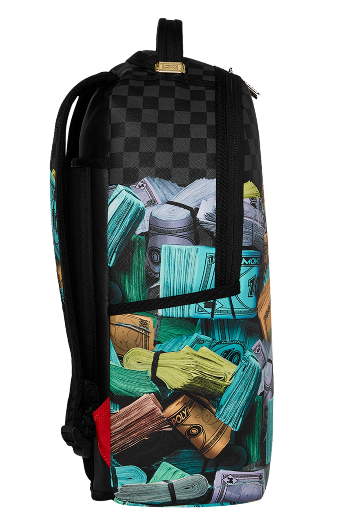 Sprayground Monopoly Stack Up In Black Blue Backpack | 910B8782NSZ