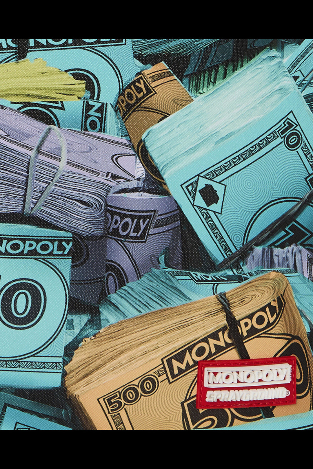 Sprayground Monopoly Stack Up Backpack In Black Blue