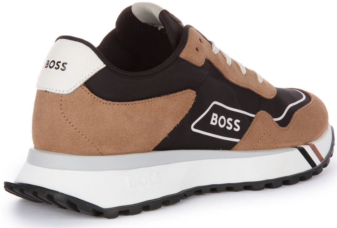 Boss Jonah Runn SDTX Zapatillas casual con cordones para hombre en negro marrón