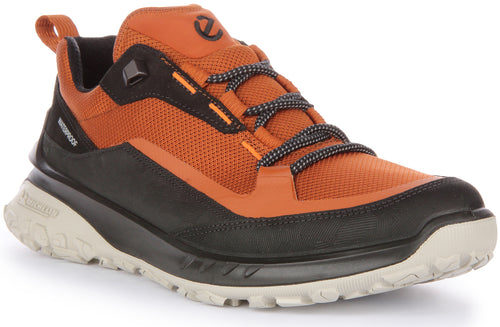 Ecco Ult Trn Chaussures de randonnée en cuir nubuck et textile pour hommes en noir brun