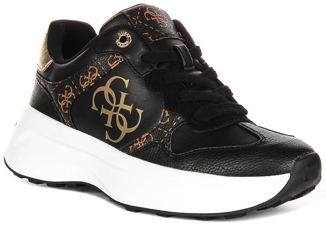 Guess Luckei 4g Logo In Black Brown for Women