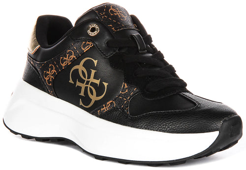 Guess Luckei 4g Logo In Black Brown for Women