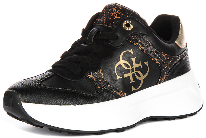 Guess Luckei 4g Logo In Black Brown for Women