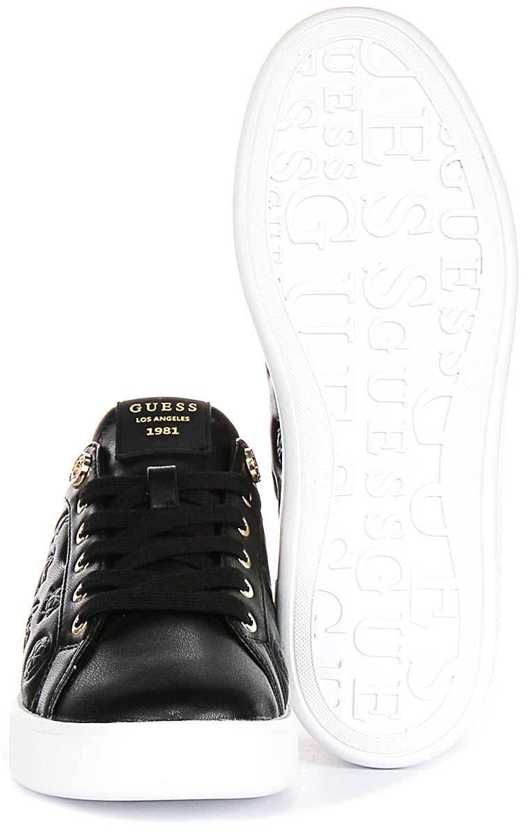 Guess Ronii 4G Peony Logo In Black Brown for Women