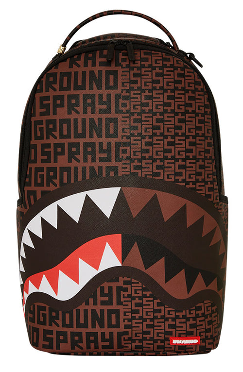Sprayground Infiniti Money Split Backpack In Black Brown