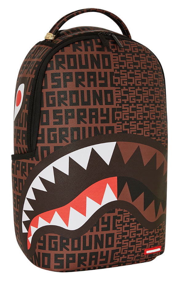 Sprayground Infiniti Money Split Backpack In Black Brown