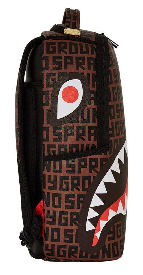 Sprayground Infiniti Money Split Backpack In Black Brown