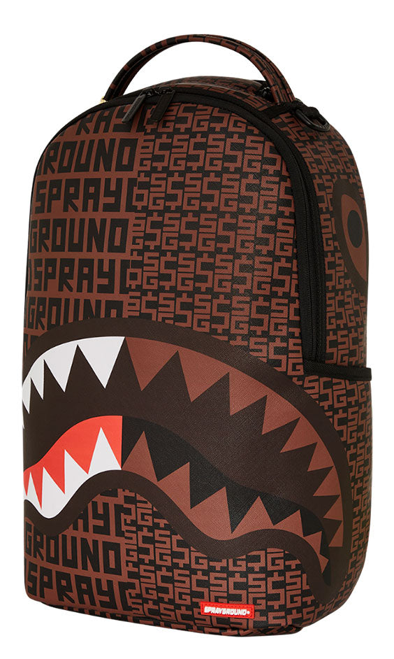 Sprayground Infiniti Money Split Backpack In Black Brown