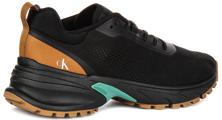 Calvin Klein Jeans Hike Runner Tech In Black Brown For Men