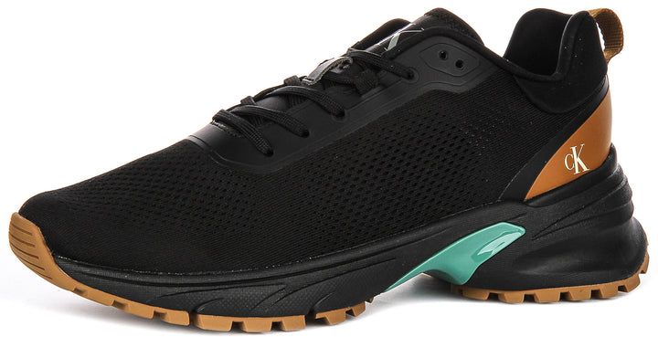 Calvin Klein Jeans Hike Runner Tech In Black Brown For Men
