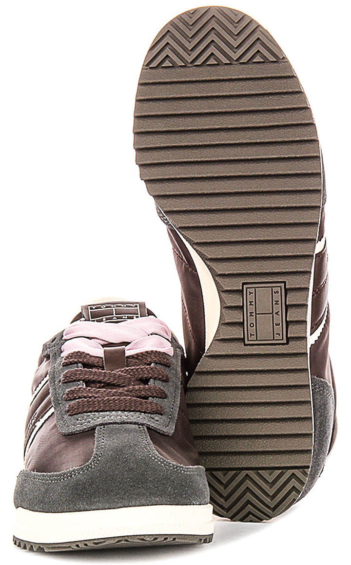 Tommy Hilfiger Low Profile Sneakers In Brown For Women