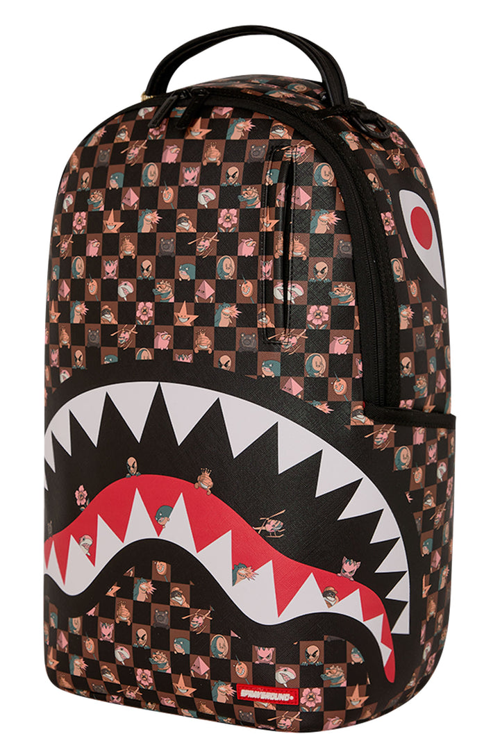 Sprayground Stealth Crew Backpack In Black Brown