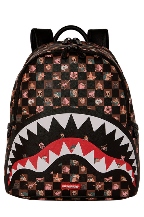 Sprayground Stealth Crew Savage Backpack In Black Brown