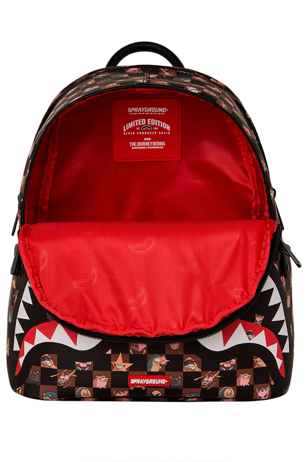 Sprayground Stealth Crew Savage Backpack In Black Brown