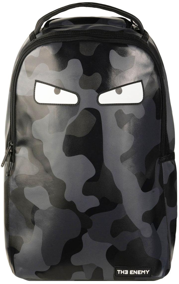 The Enemy Camo Zaino in pelle eco PU da in nero camo