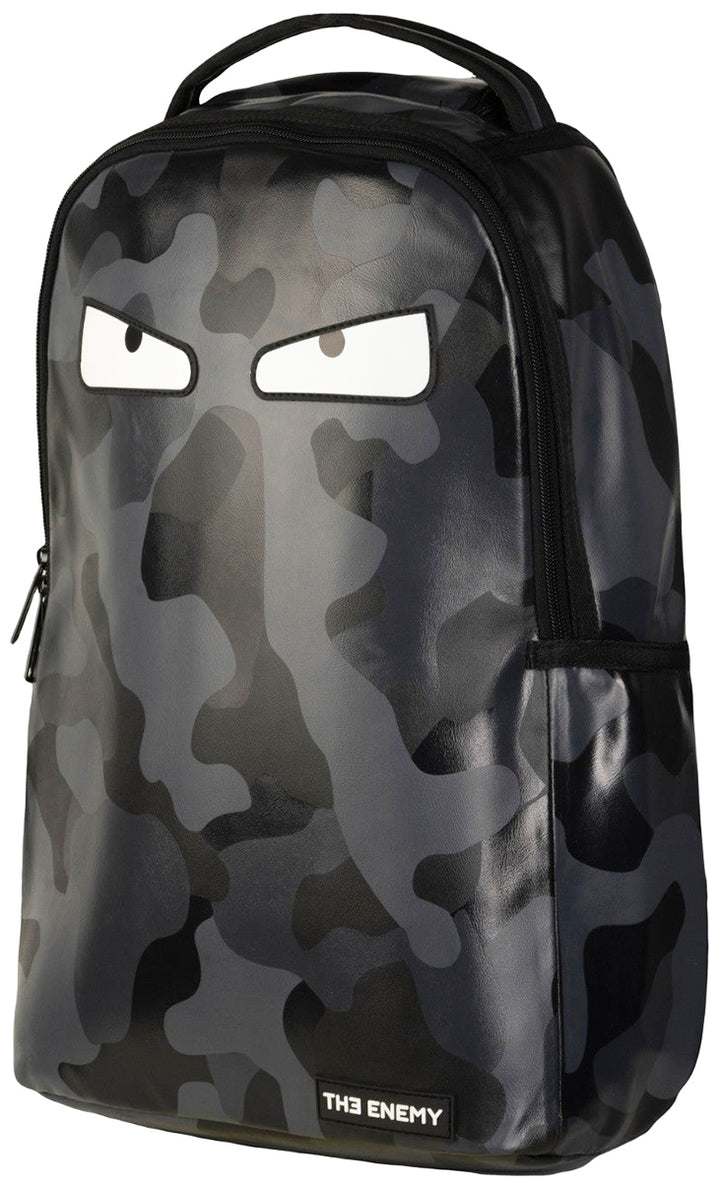 The Enemy Camo Zaino in pelle eco PU da in nero camo