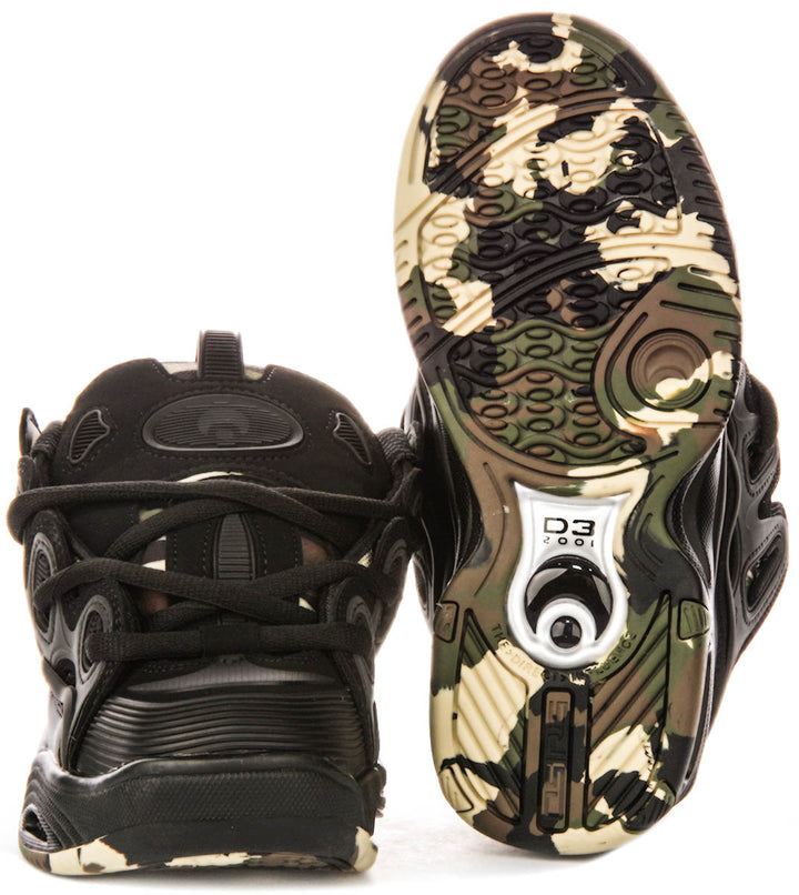 Osiris D3 2001 In Black Camo For Men
