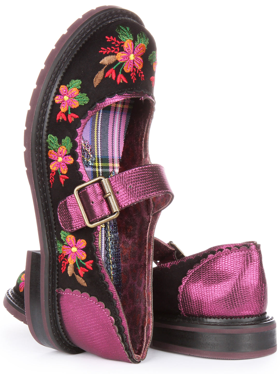 Irregular Choice Hilltop House In Black Flower For Women