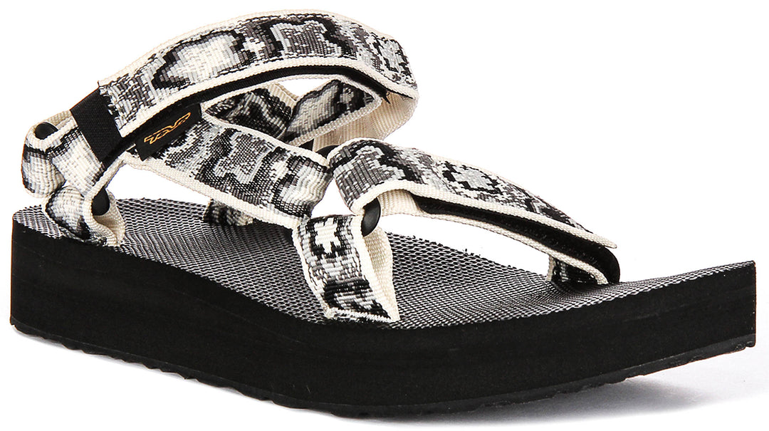 Teva Midform Universal In Black Flower For Women