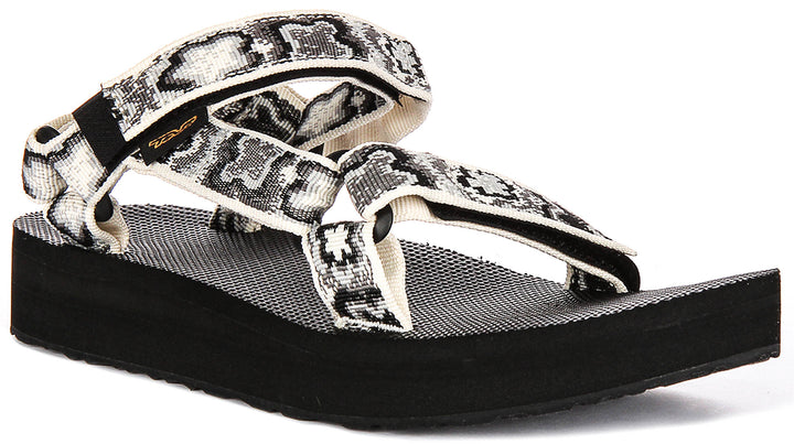 Teva Midform Universal In Black Flower For Women