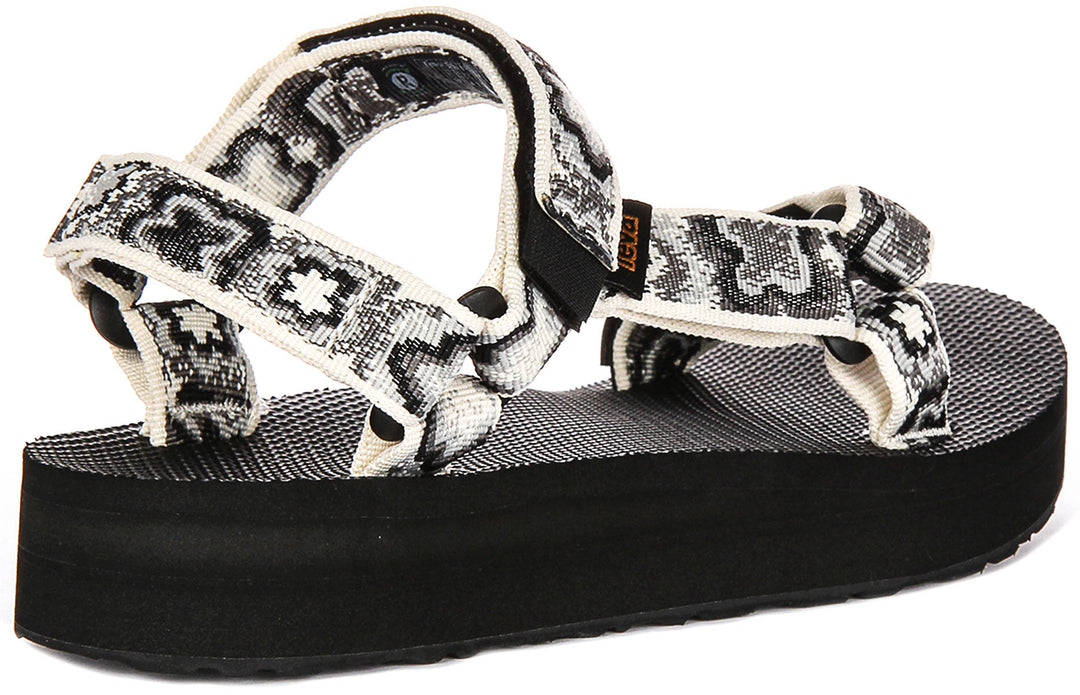 Teva Midform Universal In Black Flower For Women