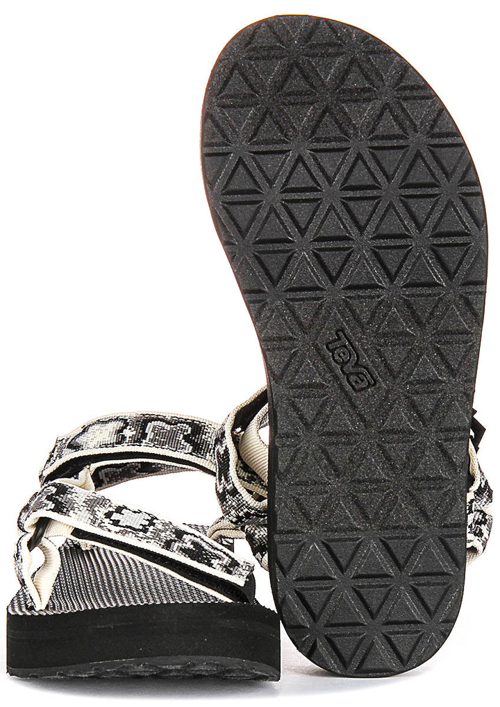Teva Midform Universal In Black Flower For Women