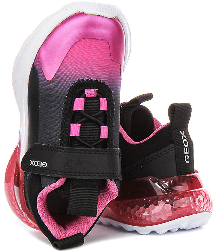 Geox J Activart A In Black Fushia For Kid