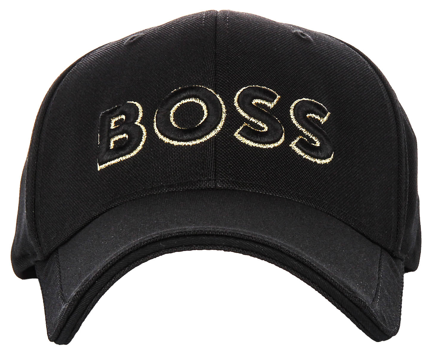 Boss Cap-Us-1 In Black Gold | Hugo Boss Mens Black Gold Smart Cap