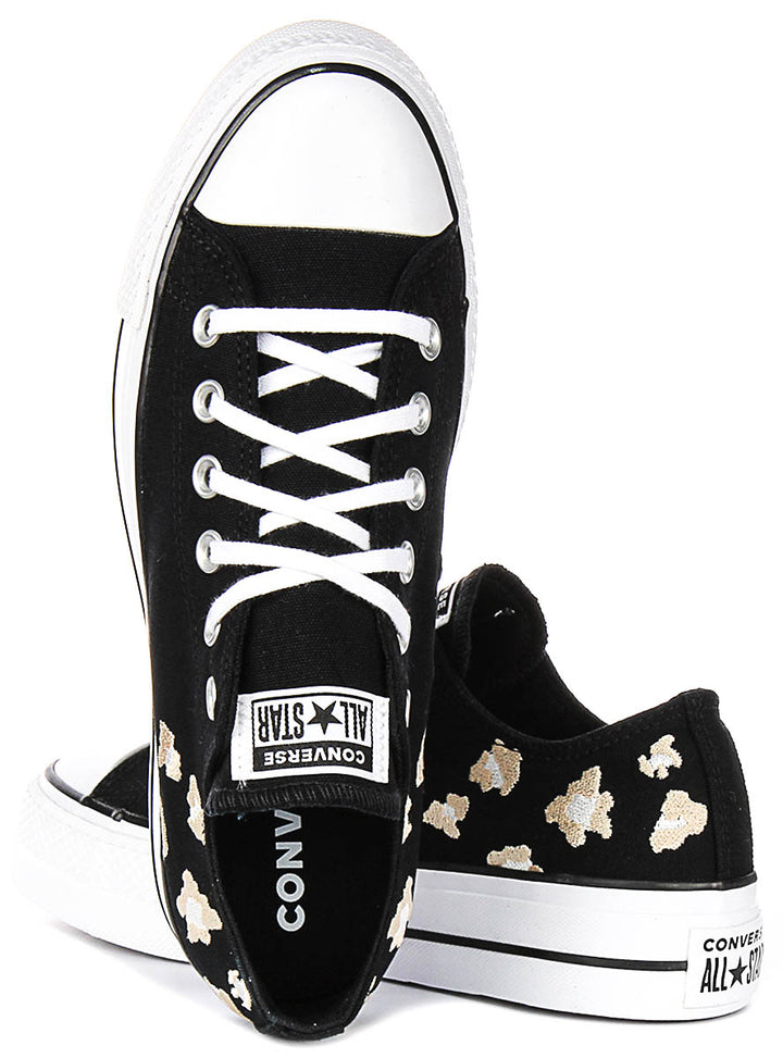 Converse All Star Lift Low A14937C In Black Gold For Women