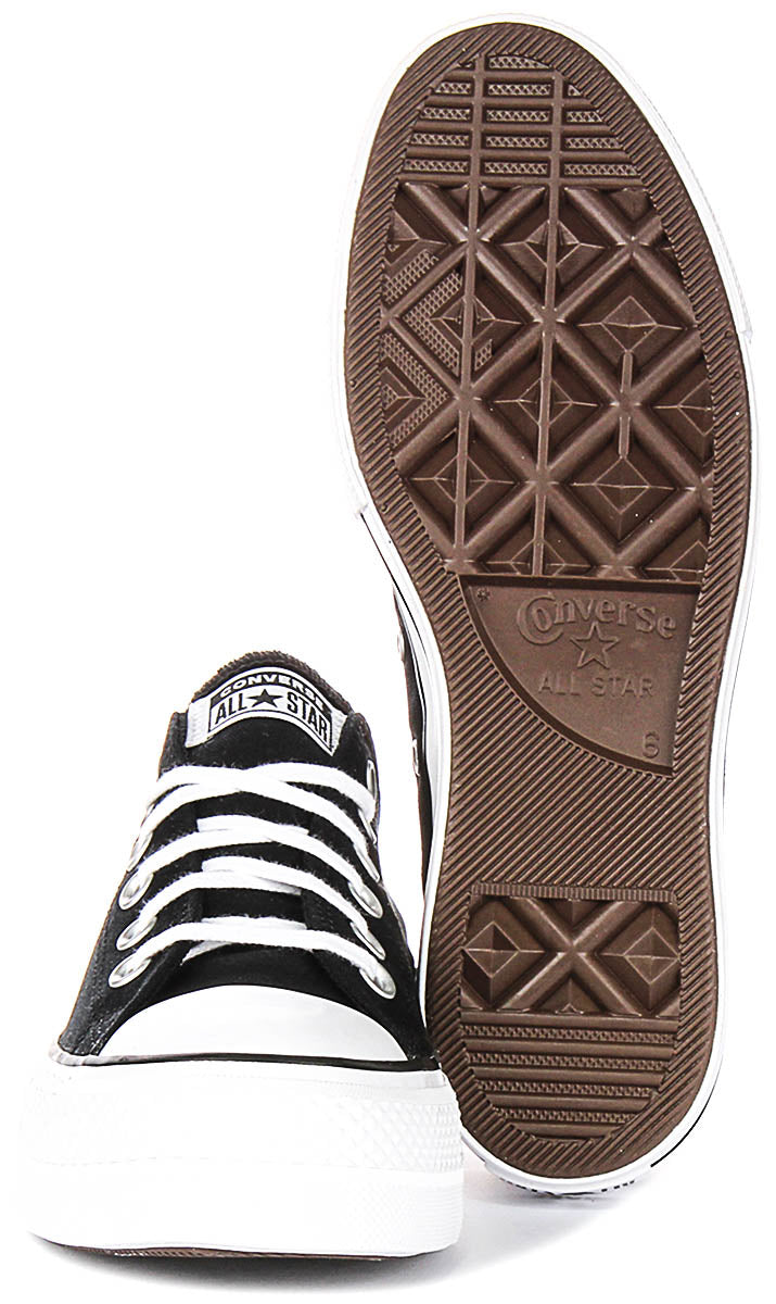 Converse All Star Lift Low A14937C In Black Gold For Women