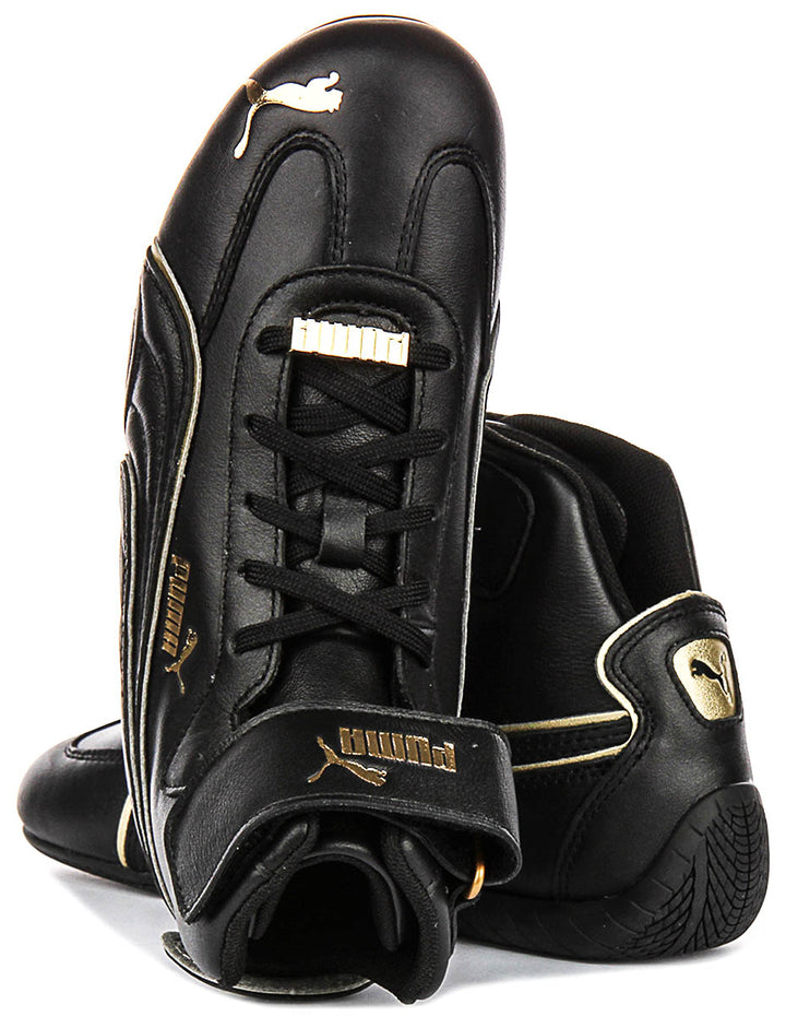 Puma Speedcat Mid LS In Black Gold For Women