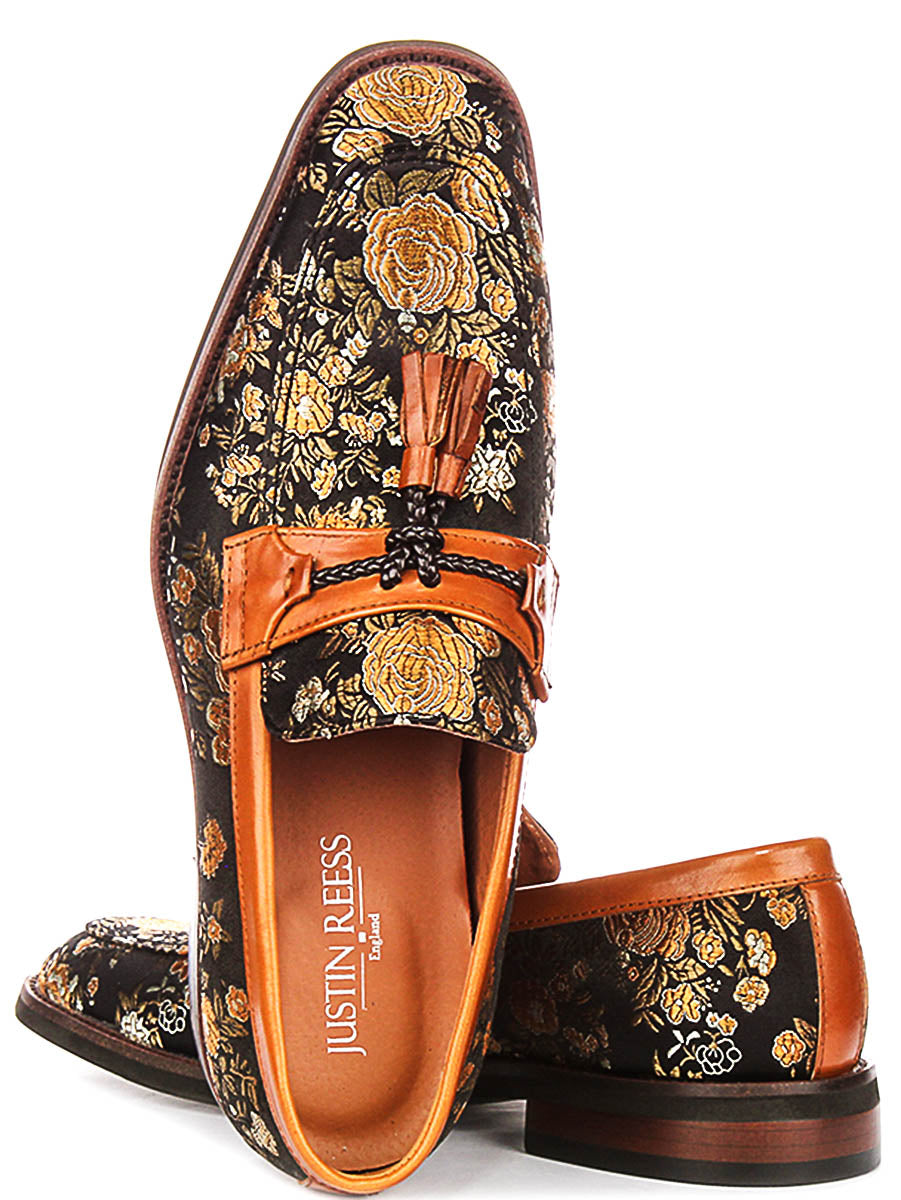 Justinreess England Basil In Black Gold For Men