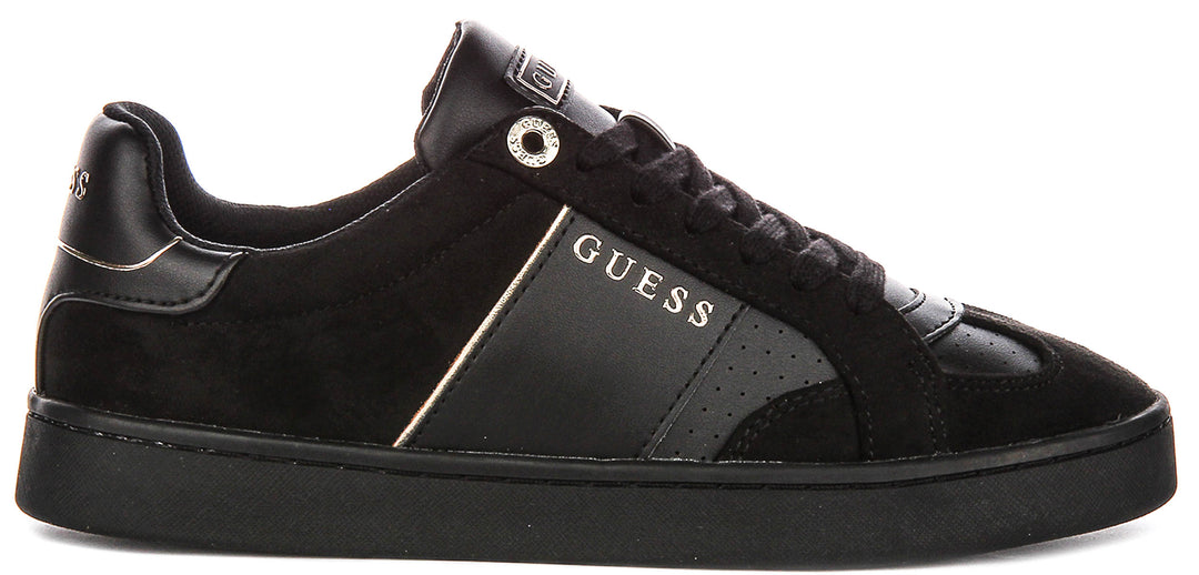 Guess Jrone10 In Black Gold Sneaker For Women