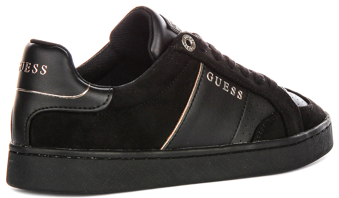 Guess Jrone10 In Black Gold Sneaker For Women