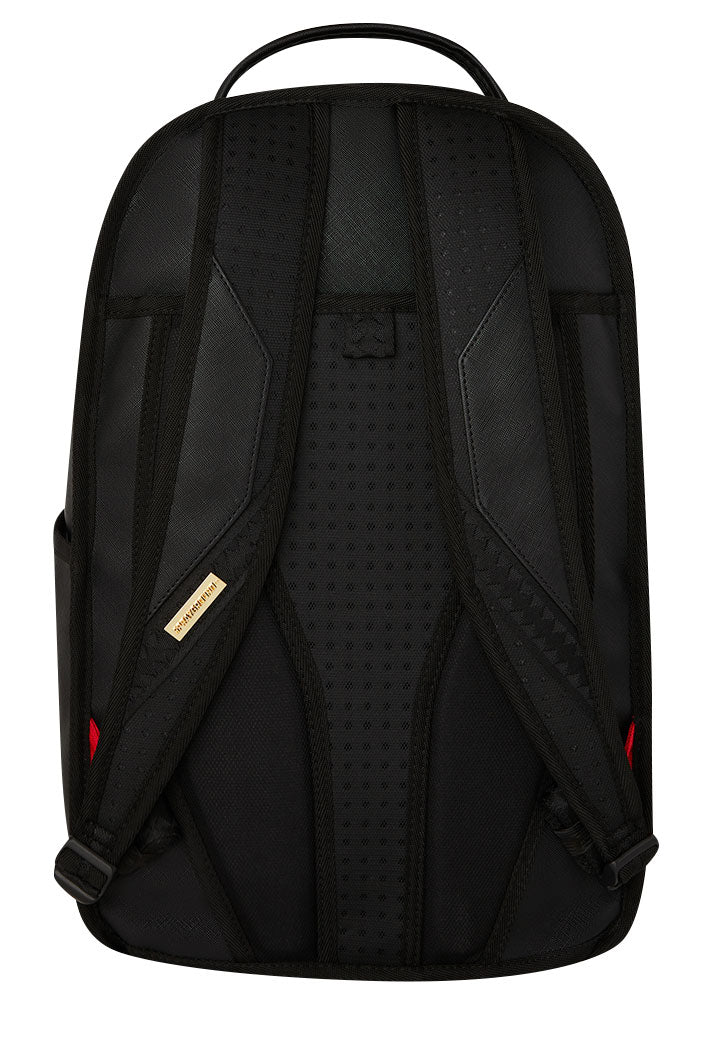 Sprayground Gold And Dangerous Drip Backpack In Black Gold