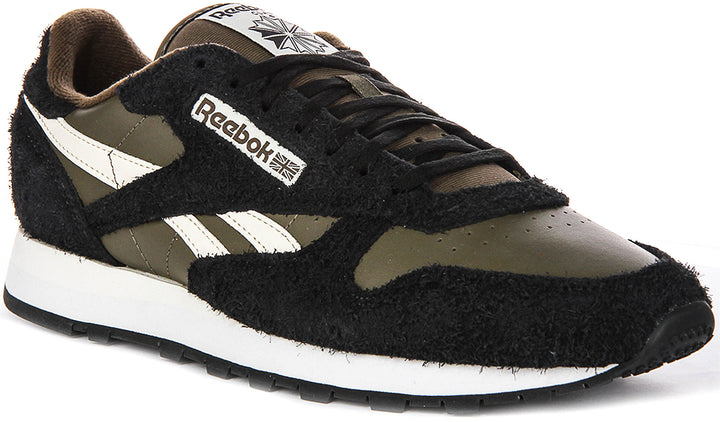 Reebok Classic Leather In Black Olive